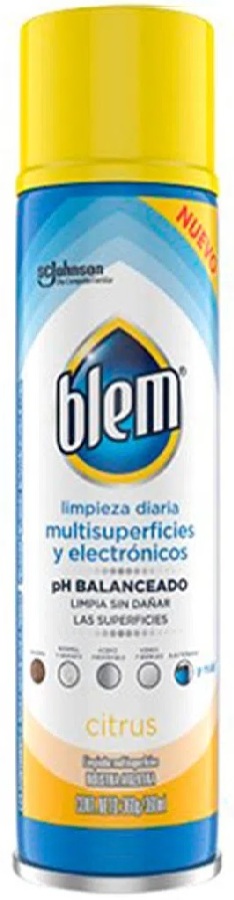 Lustramuebles aerosol multisuperficies y electronicos citrus x 360 ml - Blem