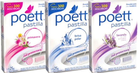 Pastilla surtido (primavera-pino y especias-lavanda-brisa polar) x 25 gr - Poett