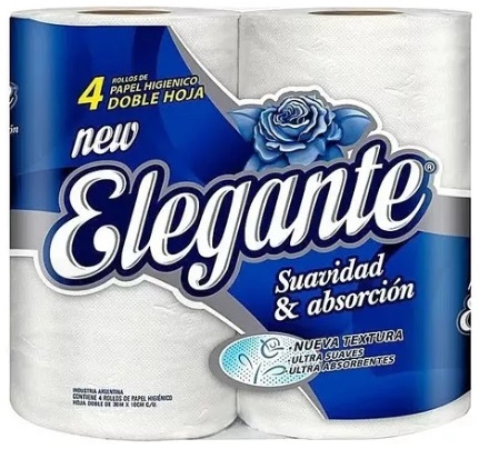 Papel higienico doble hoja 4x30 (10) - Elegante