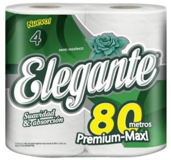 Papel higienico 4x80 (10) - Elegante