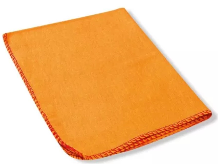 Paño franela naranja  50 x 40 cm -
