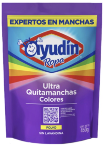 Quitamanchas ultra ropa color en polvo x 450 gr - Ayudin