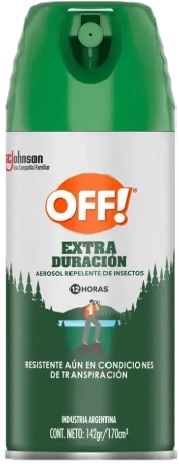 Repelente extraduracion aerosol x 165/170 cc - Off