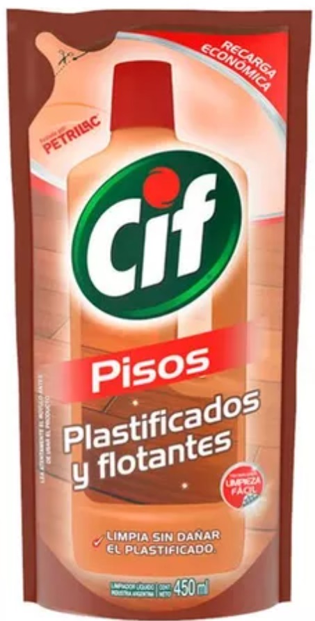 Repuesto pisos plastificados y flotantes x 450 ml - Cif