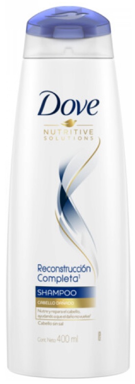 Shampoo reconstruccion completa (cabello dañado) x 400 cc - Dove