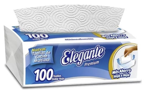 Toallas de cocina multiuso x 100 u (36) - Elegante
