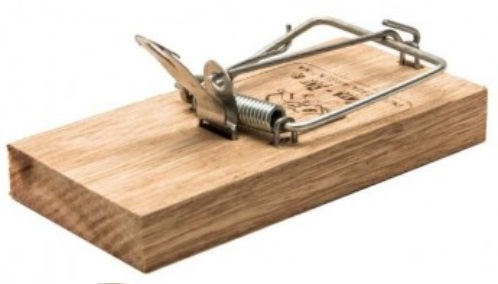 Trampera de madera para lauchas -