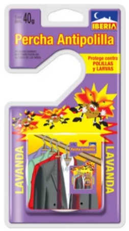 Percha antipolillas x 40 gr - Iberia