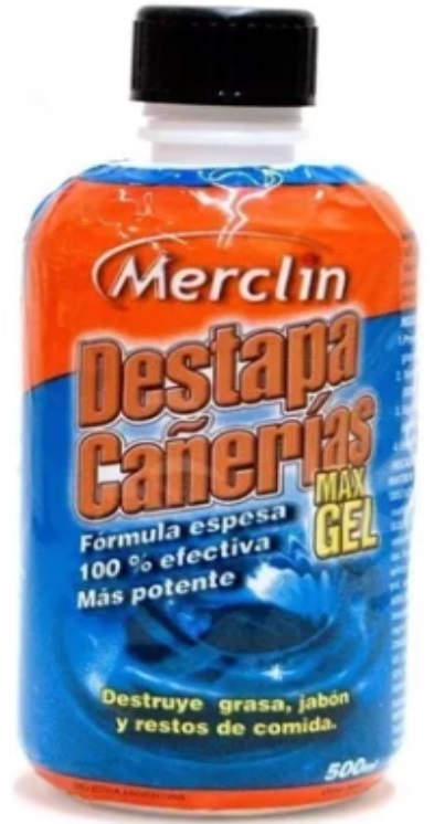 Destapa cañerias max gel x 500 cc - Merclin