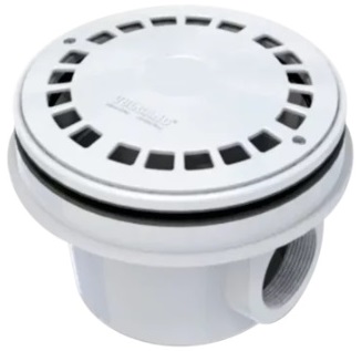 Toma de fondo estandar con tapa antiremolino para liner - Vulcano 125002