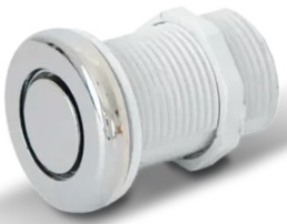 Pulsador neumatico cromo - Vulcano 101104