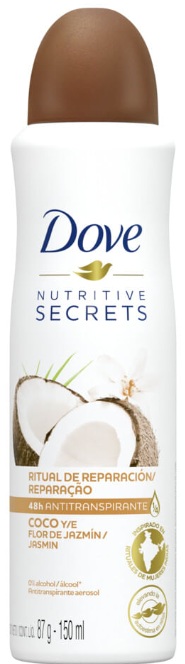 Desodorante antitranspirante coco y flor de jazmin x 150 ml - Dove