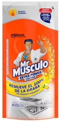 Repuesto antigrasa cocina remueve el 100% de la grasa doy pack limón x 900 cc - Mr. Musculo