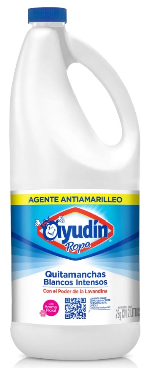 Lavandina quitamanchas ropa blanca x 2 lts - Ayudin