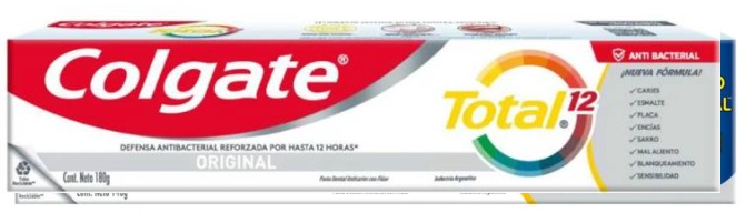 Dentifrico total 12 x 180 gr - Colgate