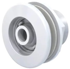 Retorno orientable aro desmontable blanco para fibra de vidrio rosca hembra 1 ½" - Vulcano 117005