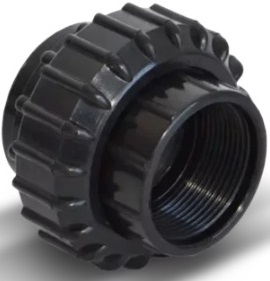 Union doble abs hembra-hembra para roscar 1 ½" x 1 ½" - Vulcano 101005