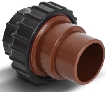 Union doble abs macho-hembra para pegar ø 50 x ø 50 - Vulcano 101018