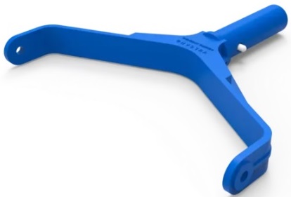 Horqueta con clip para barrefondo aluminio 35/48 cm - Vulcano 232017