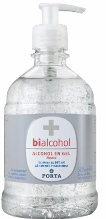 Alcohol en gel con difusor x 500 ml - Bialcohol