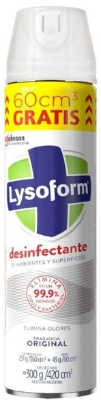Desinfectante en aerosol original x 420 cc - Lysoform