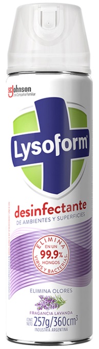 Desinfectante en aerosol lavanda x 360 cc - Lysoform