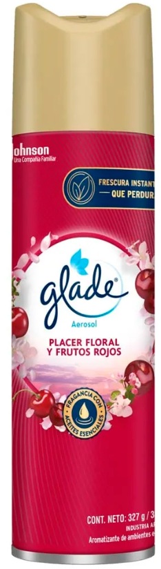 Desodorante de ambiente placer floral y frutos rojos x 327g / 380 cm3 - Glade