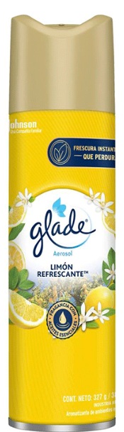 Desodorante de ambiente limon refrescante x 327g / 380cm3 - Glade