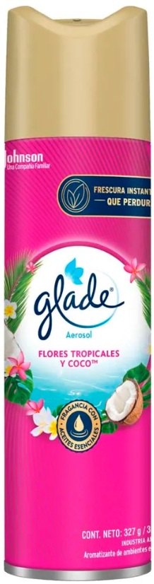 Desodorante de ambiente flores tropicales y coco x 327g / 380cm3 - Glade