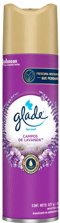 Desodorante de ambiente campos de lavanda x 327g - 360/380 cc - Glade
