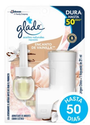 Desodorante de ambiente aceites naturales flores encanto de vainilla + aparato x 21 ml - Glade