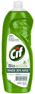 Detergente bio active gel lima (poder x 5) x 300 ml - Cif