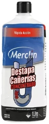 Destapa cañerias concentrado rapida accion x 1 lt - Merclin