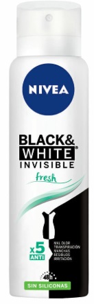 Desodorante men black&white invisible Fresh x 150 ml - Nivea