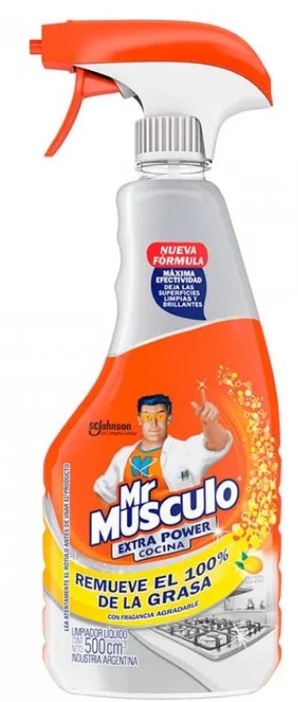 Gatillo antigrasa cocina remueve el 100% de la grasa limon x 500 cc - Mr. Musculo