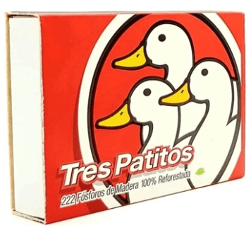 Fosforos x 222 u - Tres patitos