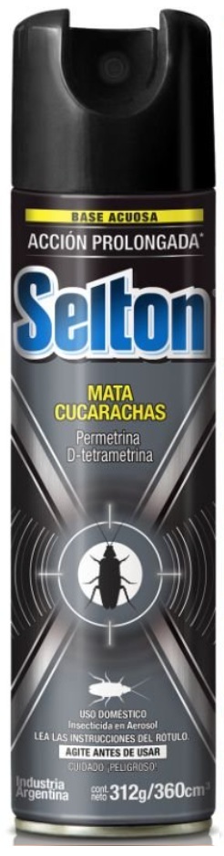 Insecticida mata cucarachas accion prolongada x 360 cc - Selton