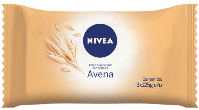 Jabon humectante Avena 3 unidades x 125 gr - Nivea