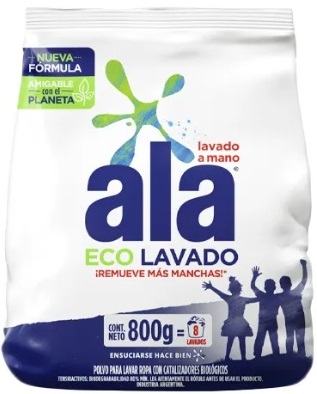 Jabon en polvo lavado a mano x 800 gr - Ala