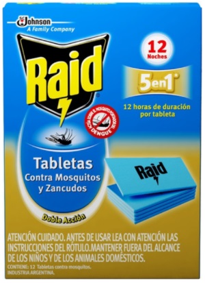Insecticida tabletas x 12 u - Raid