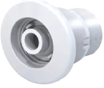 [587*Ret*117003] Retorno orientable aro desmontable blanco para hormigon - rosca hembra 1 ½" - Vulcano 117003