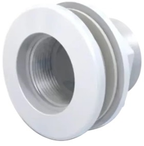 [717*Vir*143902] Virola aro desmontable blanco para fibra de vidrio con rosca hembra 1 ½" - Vulcano 143902