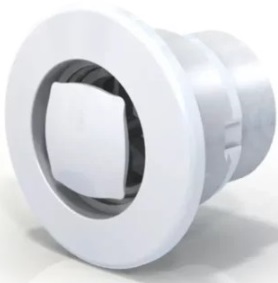 [1210*Reb*138903] Rebosadero aro desmontable blanco para hormigon rosca hembra 1 ½" - Vulcano 138903