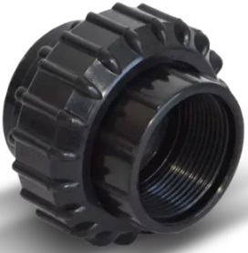 [1196*Uni*101015] Union doble abs hembra-hembra para pegar ø50 x ø50 - Vulcano 101015