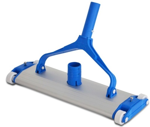 [394*Lim*110006] Barrefondo aluminio 35 cm 4 ruedas y cepillo pp - Vulcano 110006