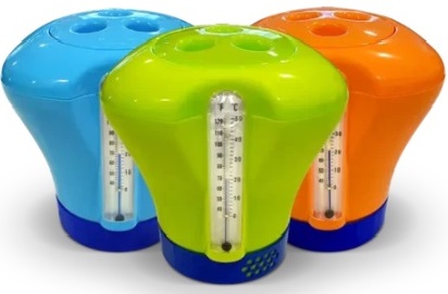 Boya dosificadora de cloro con termómetro - Vulcano 102006