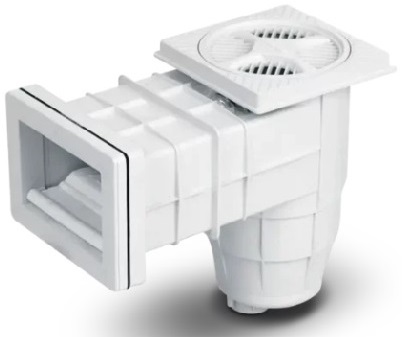 [647*Ski*119006] Skimmer boca chica 20 cm para fibra de vidrio 2t - Vulcano 119006