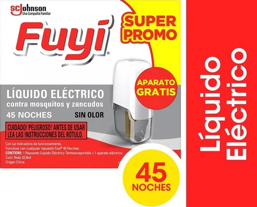 [303*Fuy*0178345*1047] Aparato electrico liquido full 45 noches - Fuyi