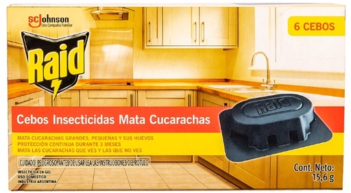 [535*Rai*0103940*1123] Cebos mata cucarachas (6 cebos) - Raid