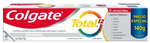 [192*Den*0184763] Dentifrico total 12 x 140 gr - Colgate